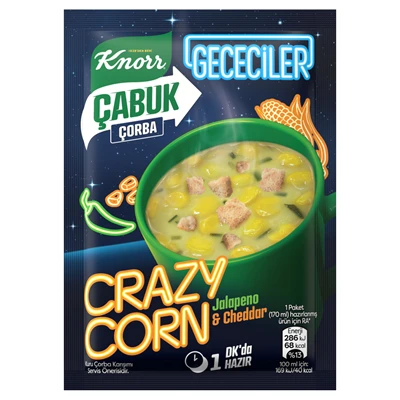 Knorr Çabuk Çorba 18 G Crazy Corn (8'li Paket) ürün görseli 1