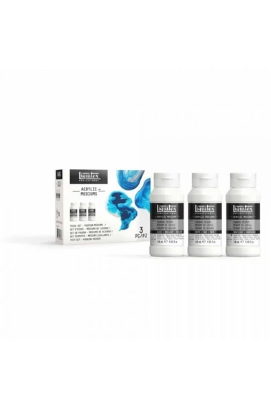 Liquitex Professional Akrilik Pouring Medyumlar Deneme Seti ürün görseli 1