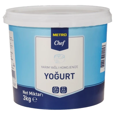 METRO Chef Yoğurt 3 Kg Yarım Yağlı (6'li Paket) ürün görseli 1