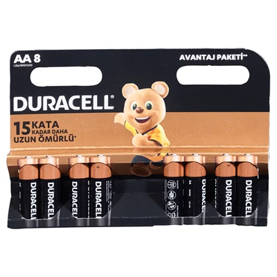 DURACELL Basic İnce Kalem Pil 8Li Aa (4'li Paket) ürün görseli 1