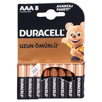 DURACELL Basic İnce Kalem Pil 8Li Aaa (5'li Paket) ürün görseli 1