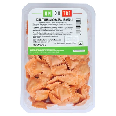 UNDOTRE Un Do Tre Makarna Kurutulmuş Domatesli 600 G (3'li Paket) ürün görseli 1