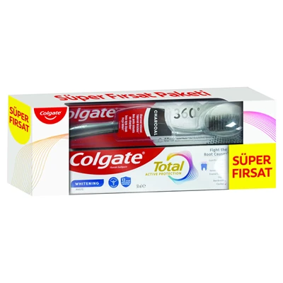 Colgate Diş Macunu+Fırça 50 Ml Total (4'li Paket) ürün görseli 1