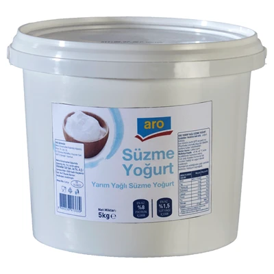 aro Süzme Yoğurt 5 Kg Yarım Yağlı (4'li Paket) ürün görseli 1