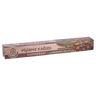 Fine Dreaming Pişirme Kağıdı Kahverengi 16 Yaprak 37cm*42cm (5'li Paket) ürün görseli 1