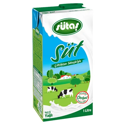 sütaş Süt 1 L %2,5 (8'li Paket) ürün görseli 1