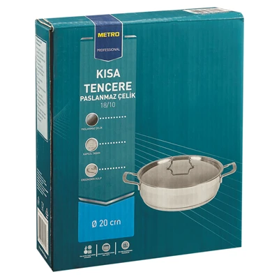 METRO PROFESSIONAL Kısa Tencere 20*5cm (7'li Paket) ürün görseli 1