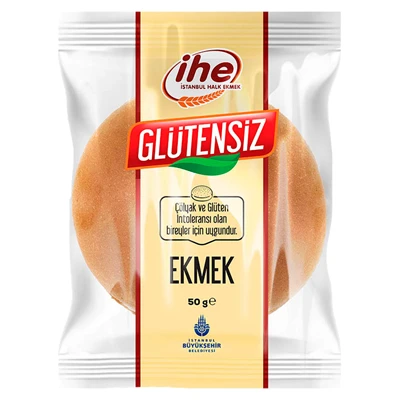 İHE Glutensiz Ekmek 50 G (8'li Paket) ürün görseli 1