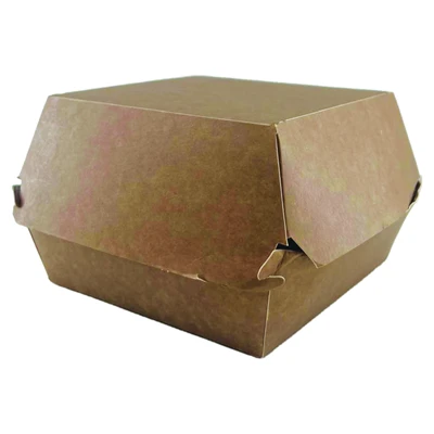Kraft Hamburger Kutusu 100Lü 12*12*9,5cm (8'li Paket) ürün görseli 1