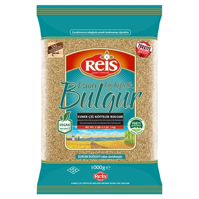 REİS Esmer Bulgur 1 Kg Çiğköftelik (8'li Paket) ürün görseli 1
