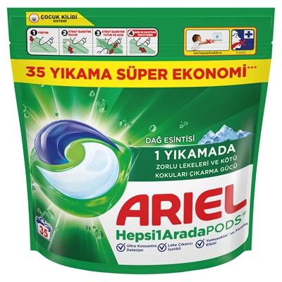Ariel Pods Regular 35Li Dağ Esintisi (5'li Paket) ürün görseli 1