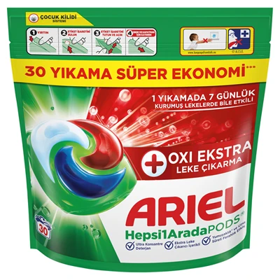Ariel Pods Oxı 30Lu Leke Çıkarma (4'li Paket) ürün görseli 1