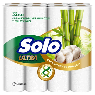 Solo Tuvalet Kağıdı Bambu 32Li (6'li Paket) ürün görseli 1