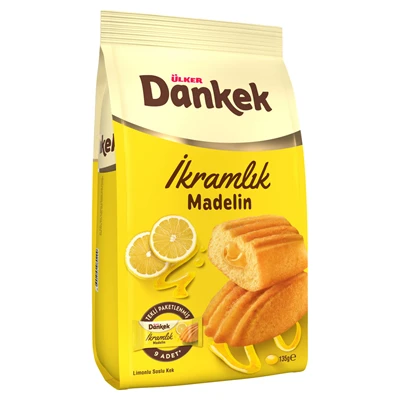 ÜLKER Dankek İkramlık Madlen Kek Mini 135 G Limonlu (8'li Paket) ürün görseli 1