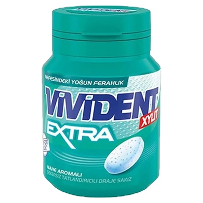 VİVİDENT Vıvıdent Şişe Sakız 66 G Extra Nane Aromalı (6'li Paket) ürün görseli 1