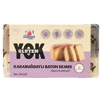 Sinangil Gluten Yok Karabuğdaylı Baton Ekmek 250 G (7'li Paket) ürün görseli 1
