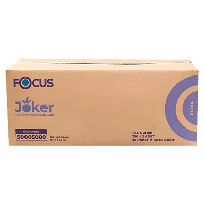 FOCUS V Katlama Dispenser Peçete 250 Adet 10,5*21Cm (8'li Paket) ürün görseli 1