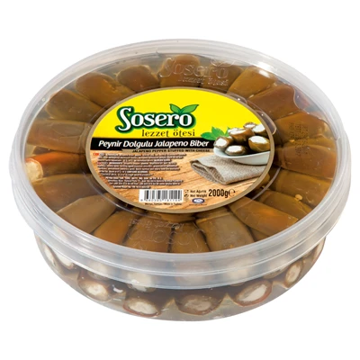 Sosero Jalapeno Biber 2Kg Peynirli (6'li Paket) ürün görseli 1