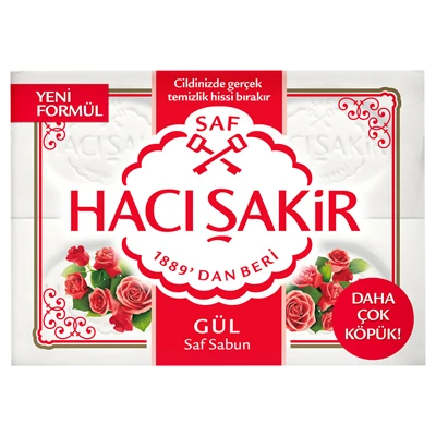 HACI ŞAKİR Banyo Sabunu 4*150 G Gül (4'li Paket) ürün görseli 1