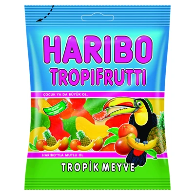 Haribo Yumuşak Şeker 80G Tuttıfruttı (8'li Paket) ürün görseli 1