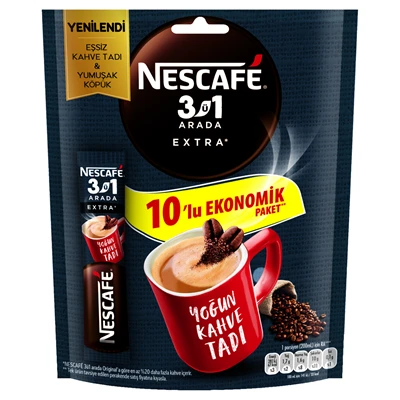 NESCAFE Extra 3'ü 1 Arada 10*17 G (8'li Paket) ürün görseli 1