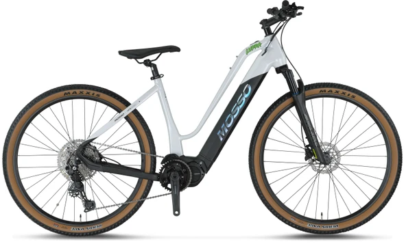 MOSSO E-LUPRA ELEKTRİKLİ KADIN DAĞ BİSİKLET 430H HD 28 JANT 11 VİTES WHITE BLACK ürün görseli 1