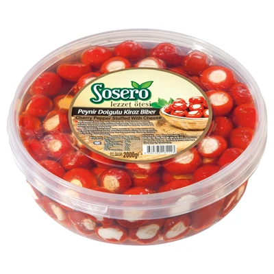 Sosero Kiraz Biber 2Kg Peynirli (8'li Paket) ürün görseli 1