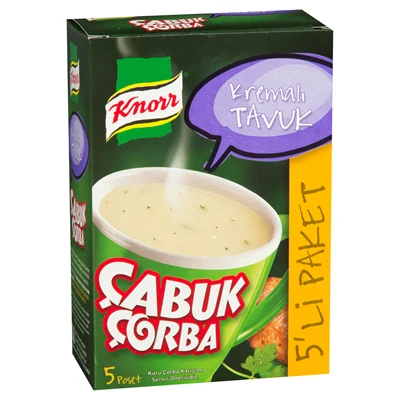 Knorr Çabuk Çorba 22G Kremalı Tavuk (8'li Paket) ürün görseli 1