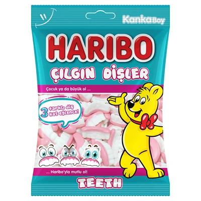 Haribo Yumuşak Şeker 80G Teeth (8'li Paket) ürün görseli 1