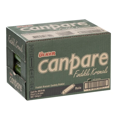 ÜLKER Canpare Rondo Bisküvi 24 X 81 G Fındık (2'li Paket) ürün görseli 1