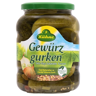 Kühne Gewuezgurken Turşu 670 G (3'li Paket) ürün görseli 1