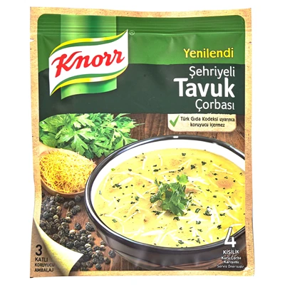 Knorr Hazır Çorba 12 X 65 G Şehriyeli Tavuk (8'li Paket) ürün görseli 1
