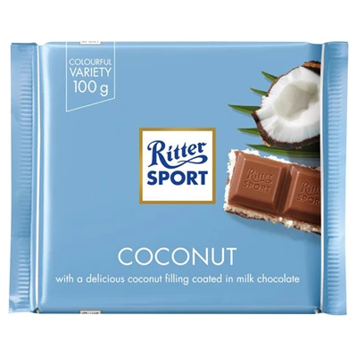 Ritter SPORT Çikolata 100 G Hindistan Cevizi (3'li Paket) ürün görseli 1