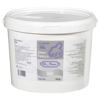 Dr.Paste Şeker Hamuru 5Kg Beyaz (8'li Paket) ürün görseli 1