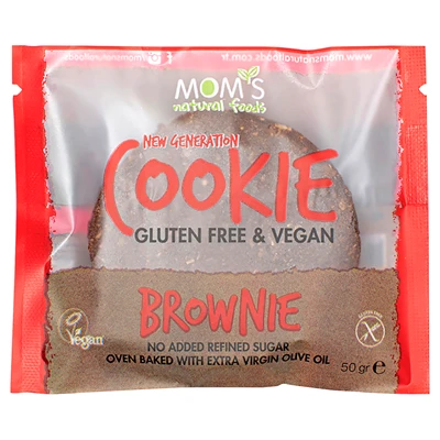 Moms Glutensiz Vegan Kurabiye 50 G Brownie (7'li Paket) ürün görseli 1