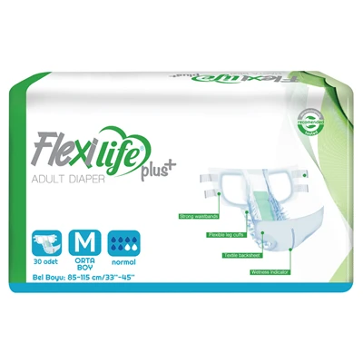 Flexı Lıfe Plus Hasta Bezi 30Lu Orta Boy (2'li Paket) ürün görseli 1