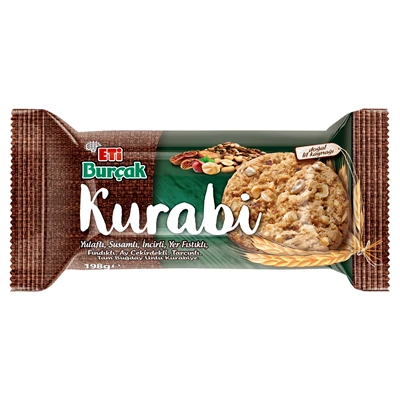ETİ Burçak Kurabi 12 X 198 G Fındıklı (4'li Paket) ürün görseli 1