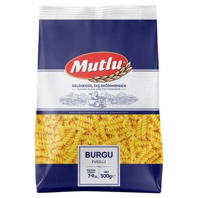 Mutlu Makarna 20 X 500 G Burgu (8'li Paket) ürün görseli 1