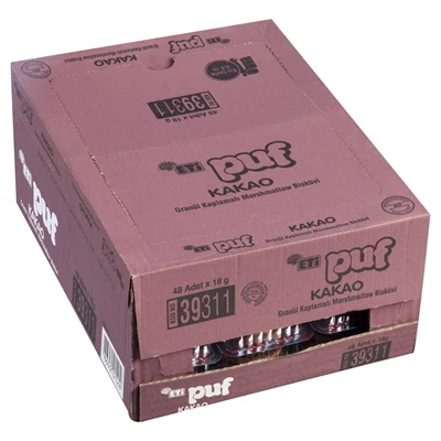 ETİ Puf Atıştırmalık 48 X 18 G Kakao (5'li Paket) ürün görseli 1