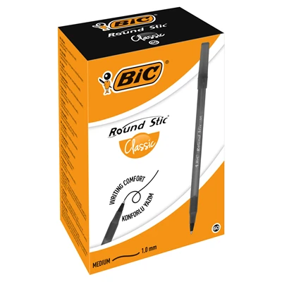 BiC Round Stıck Tükenmez Kalem 60Lı Siyah (2'li Paket) ürün görseli 1