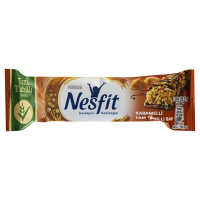 Nestlé Nesfıt Tam Tahıl Bar 16 X 23,5 G Karamel (5'li Paket) ürün görseli 1