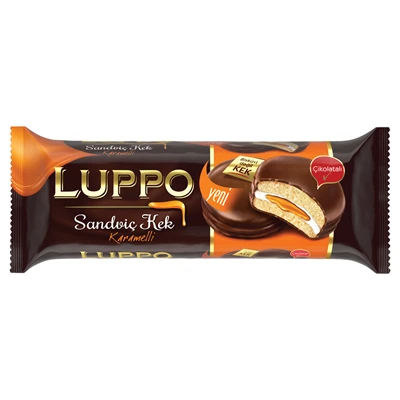 şölen Luppo Sandwıch Kek 182G Karamelli (6'li Paket) ürün görseli 1