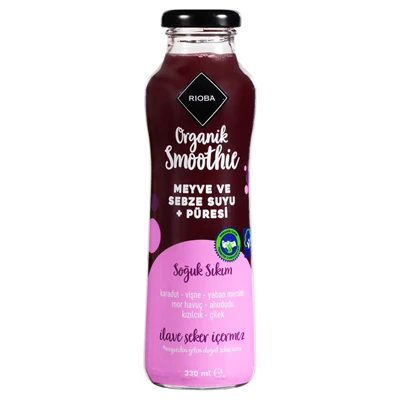 RIOBA Organıc Smoothie 330 Ml Kırmızı Meyve (7'li Paket) ürün görseli 1