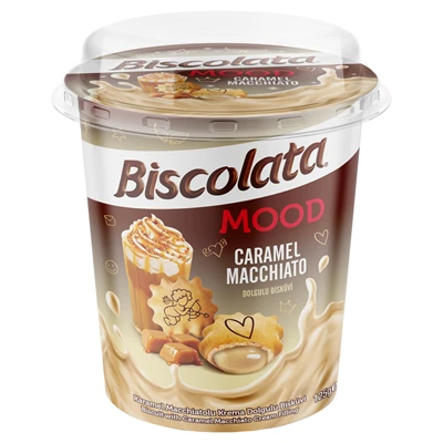 şölen Bıscolata Mood Bisküvi 125 G Karamel Macchiato (7'li Paket) ürün görseli 1