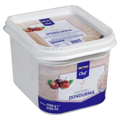 METRO Chef Dondurma 2,1 L Kestaneli (4'li Paket) ürün görseli 1