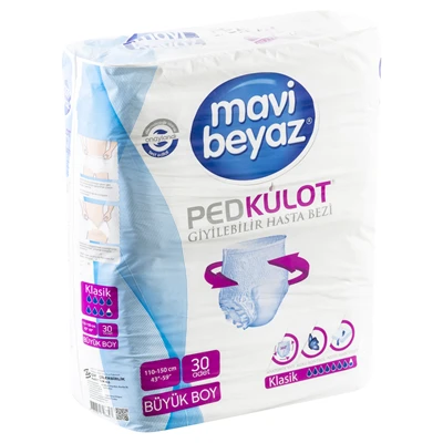 mavi beyaz Külot 30Lu Large (2'li Paket) ürün görseli 1