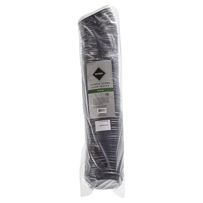 RIOBA Sıcak Kapak Delikli 100 Lü 14Oz/16Oz (3'li Paket) ürün görseli 1
