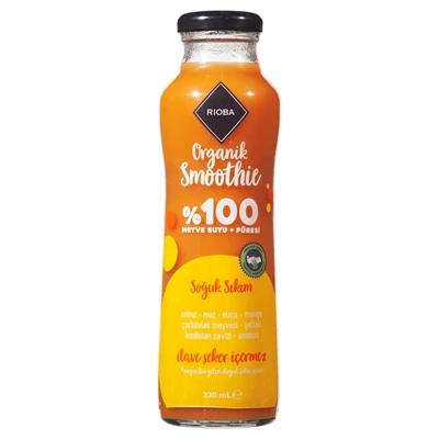 RIOBA Organıc Smoothie 330 Ml Tropik Meyve (7'li Paket) ürün görseli 1