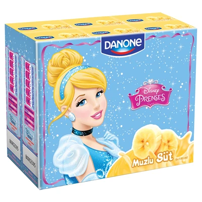 DANONE Aromalı Süt 6 X 180 Ml Muz (8'li Paket) ürün görseli 1