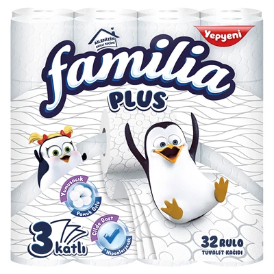 familia 3Katlı Tuvalet Kağıdı 32Li (2'li Paket) ürün görseli 1